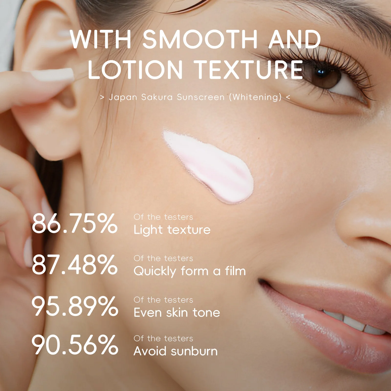 Protector Solar Facial LAIKOU Sakura Japonés, 3 en 1, Iluminador, Hidratante y con SPF, Base de Maquillaje, 20g