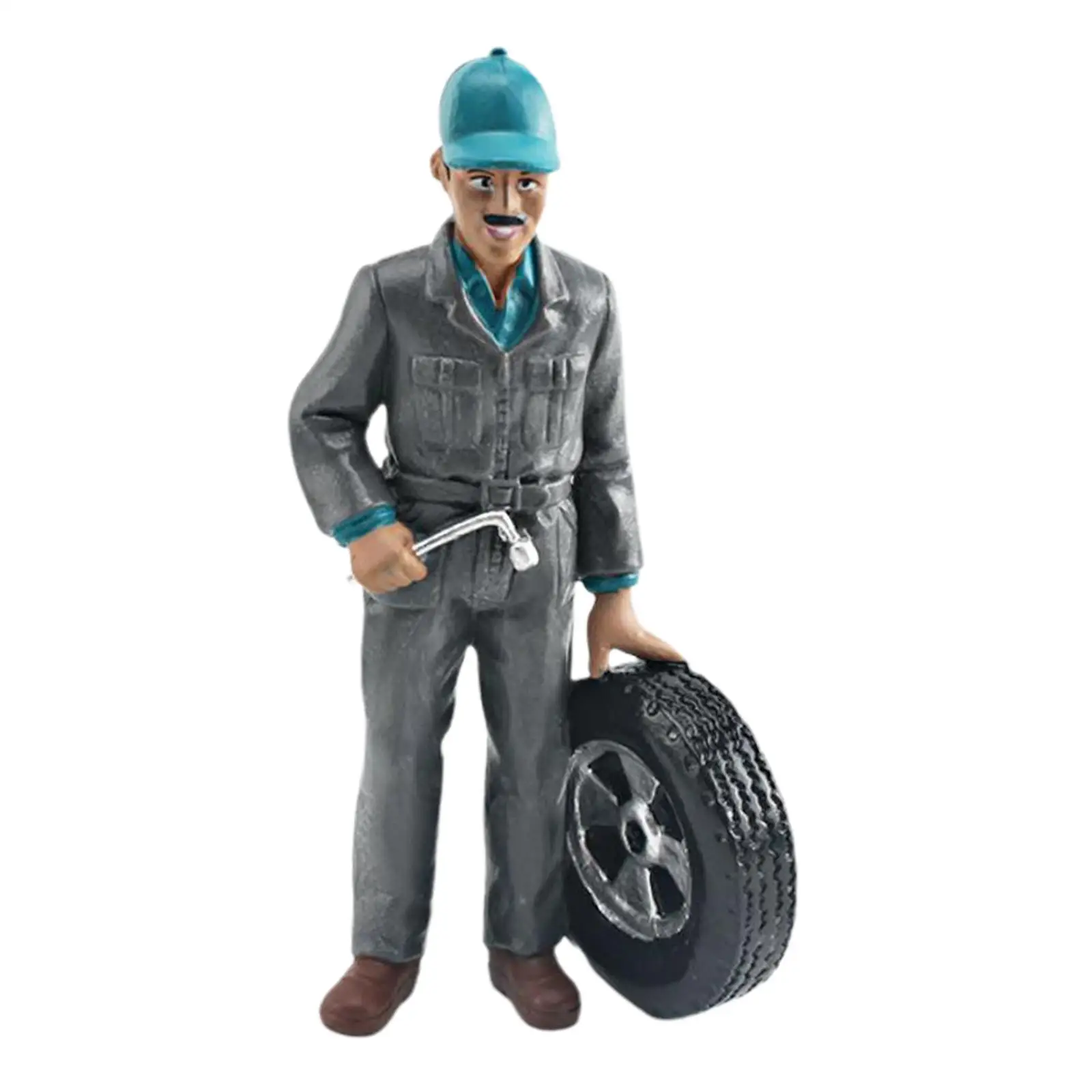 6 figurine di personaggi in miniatura per decorazioni da scrivania e paesaggistiche