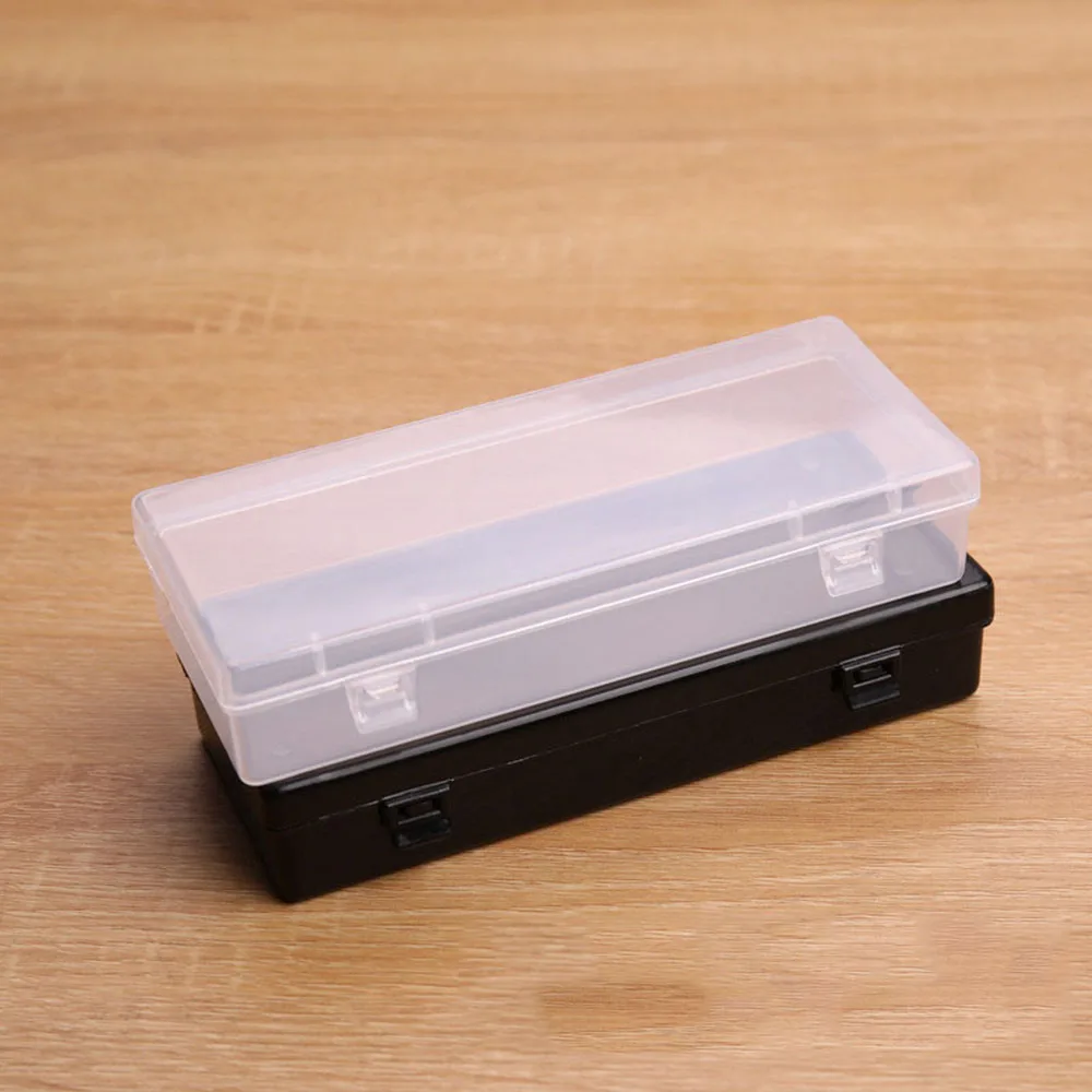 1pc Transparent Plastic Storage Box Organizer Stickers Box Desktop Container Washi Tape Stickers Box Art Tool Case Stationery