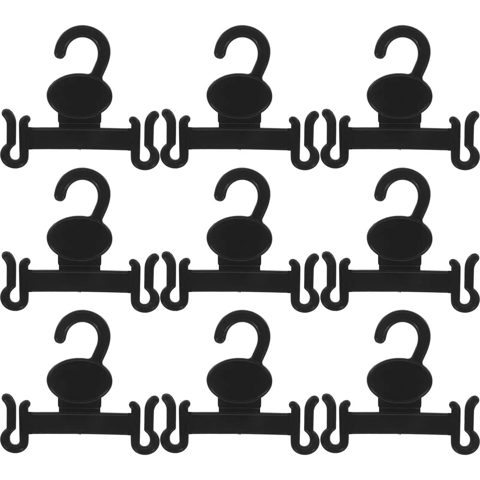 

20PCS Slipper SpaceSaving Slippers Display Hanger Shoe Rack Black Plastic Display