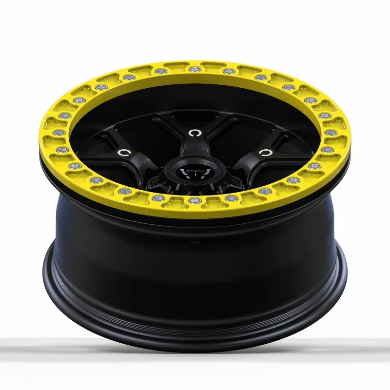 Wholesale Custom New 4X4 Beadlock Off-Road Wheels 15-24 Inch Offset 25-45mm 5/6/8 Holes Mesh Design Aluminium Alloy Forged High