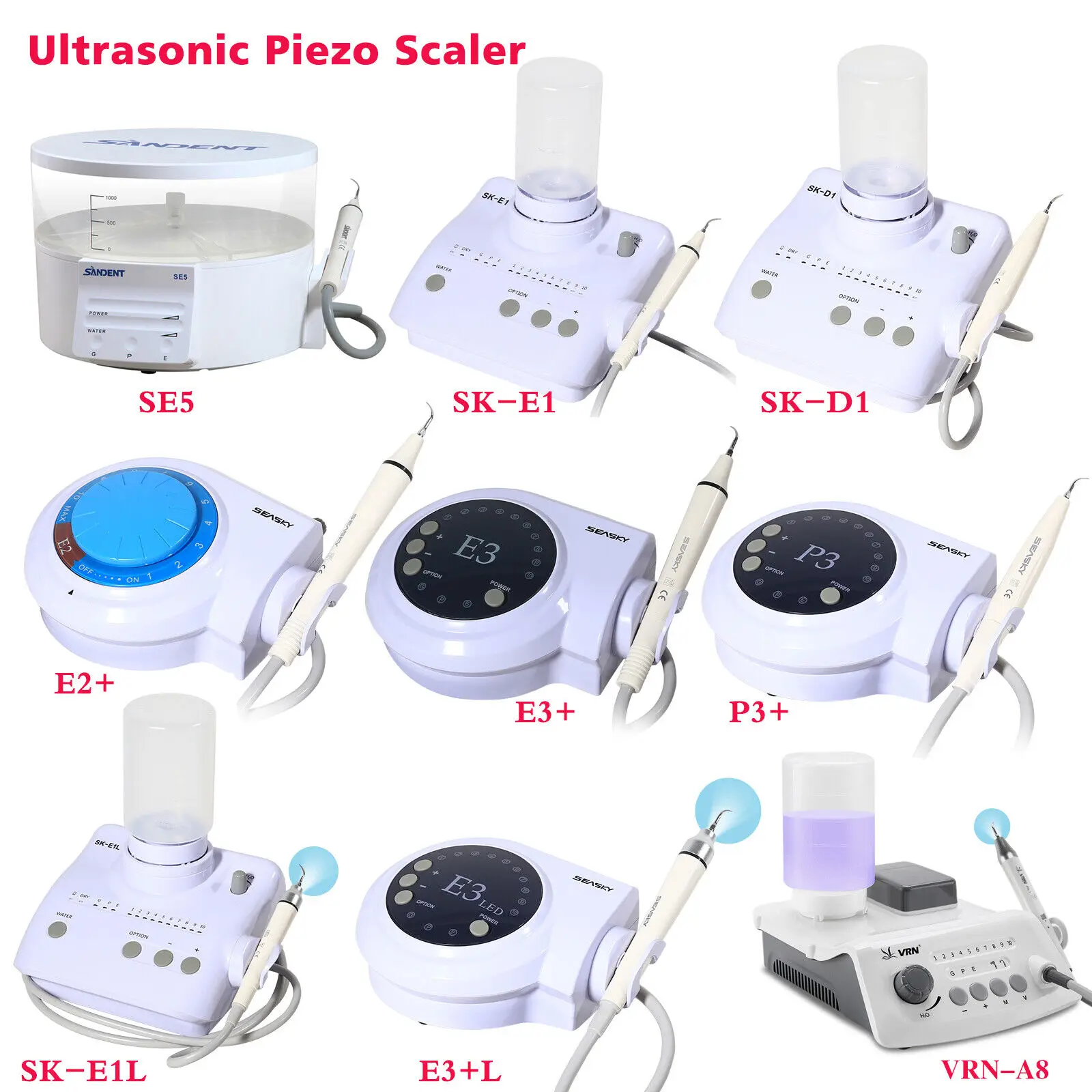 

Dental (LED) Ultrasonic Piezo Scaler Fit WOODPECKER EMS /DTE SATELEC