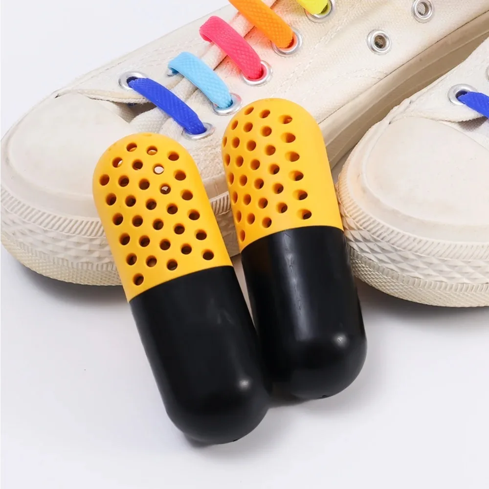 2/4PCS Shoes Deodorant Creative Capsule Shaped Shoe Freshener Portable Moisture Absorber Sports Bags Desiccant Cleaning Supplies