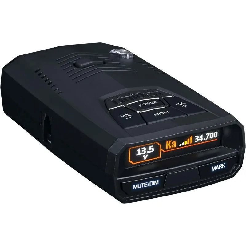 R4 Extreme Long-Range Laser/Radar Detector, Record Shattering Performance, Built-in GPS w/AUTO Mute Memory, Voice Alerts