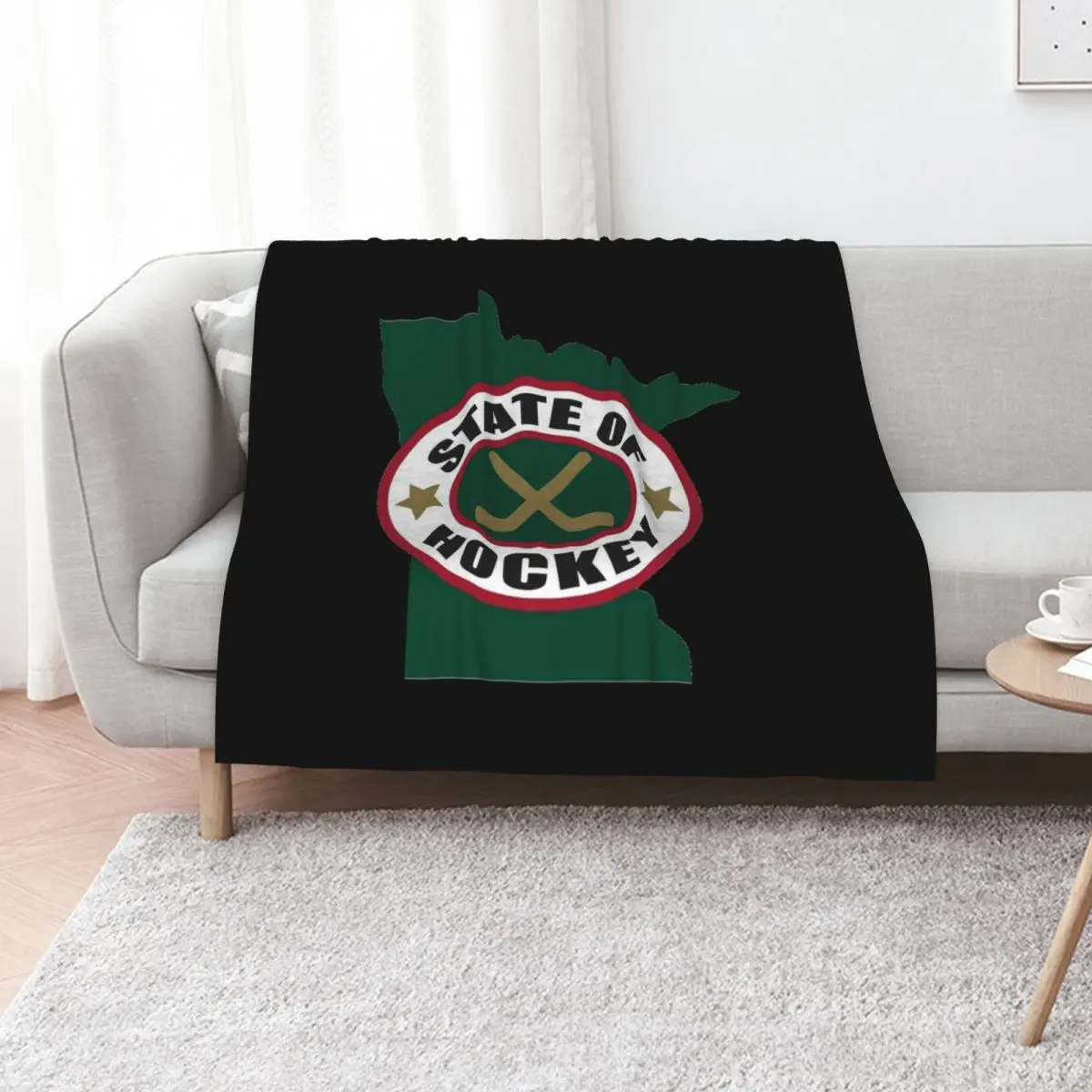 

State of Hockey Throw Blanket Flannels Winter beds sofa bed Giant Sofa Blankets