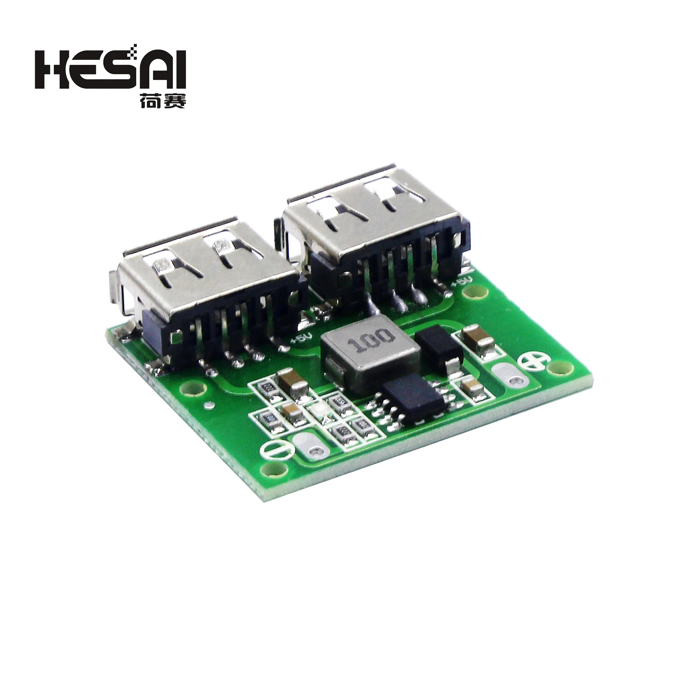 12V/24V To 5V Dual Socket 3A DC-DC Vehicle Charging Voltage Regulator Charging Module HW-681