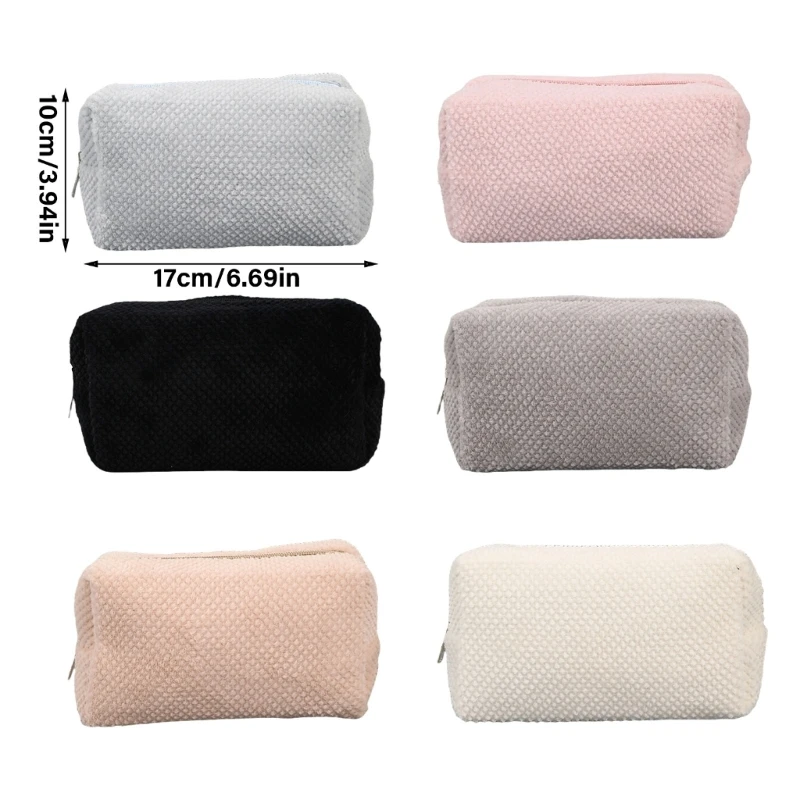 20CB плюшевый пенал для студенток, женщин, большая вместительная сумка для ручек, сумка для ручек на молнии