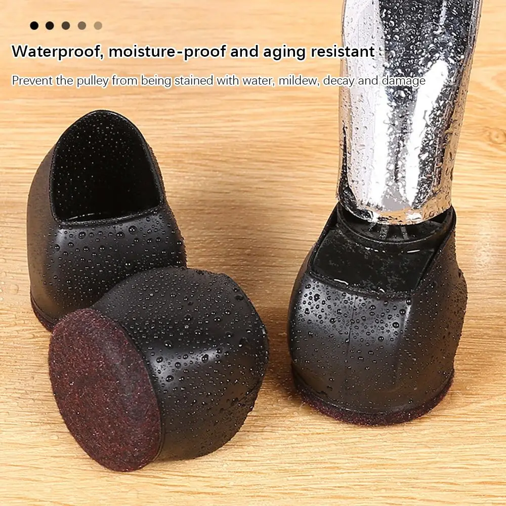 Feet Pads Floor Protectors Table and Chair Leg Cover Computer Chair Rollers Fixer Wheel Protector Pulley Chair Foot Cover