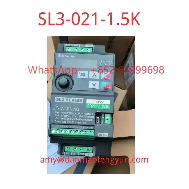 

Brand new SL3-021-1.5K Shihlin Inverter 220V 1.5KW fast shipping