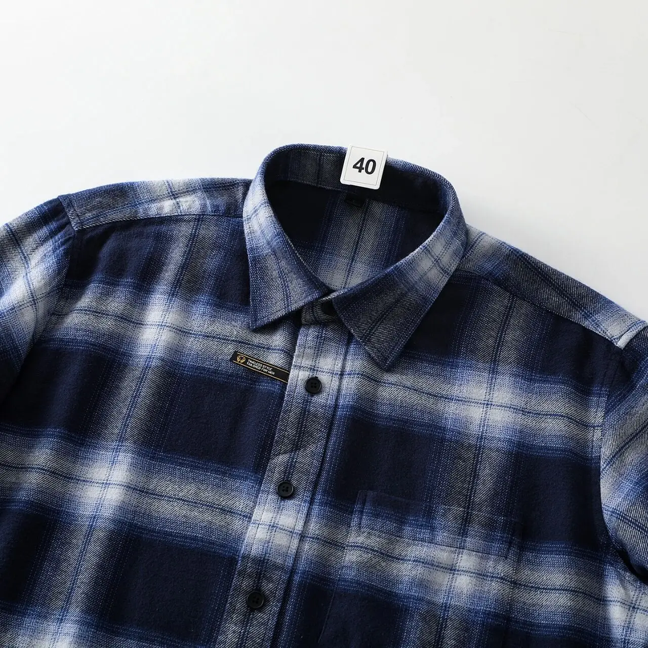 Heren Casual Plaid Lang Sve irt 00% Katoen Volledig ind Stand Fit Ademend Jeugdkleding Herfst Winter Nieuw Sle Try Roo...