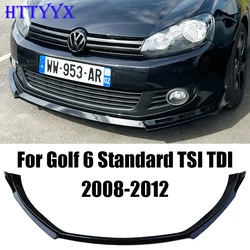 Für Golf 6 MK6 TSI TDI Standard 2008 2009 2010 2012 Maxton Stil Auto Frontschürze Splitter Lip Diffusor Körper Kit Spoiler Schutz