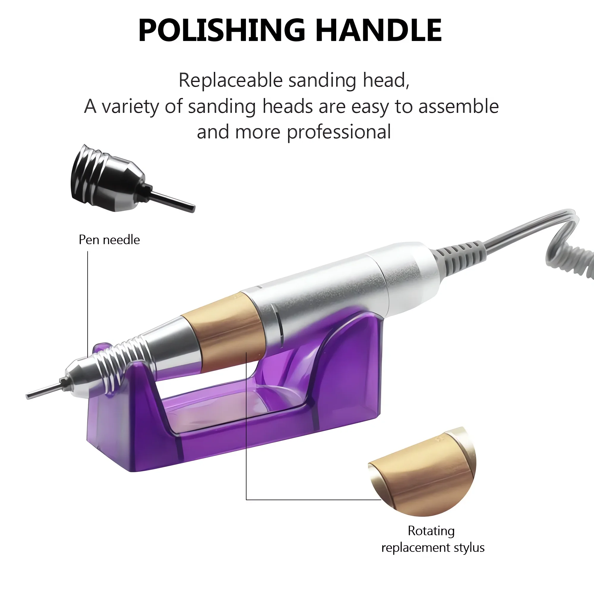 35000/20000 RPM Electric Nail Drill Machine Manicure with Different Drill Heads Gel Polish Remover Nail Art Manicure