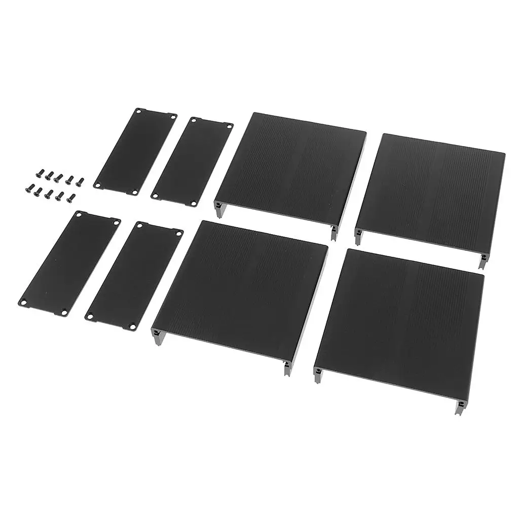 2Piece Extruded Aluminum Enclosure PCB Cooling Flat Box Case DIY 97x40x100mm