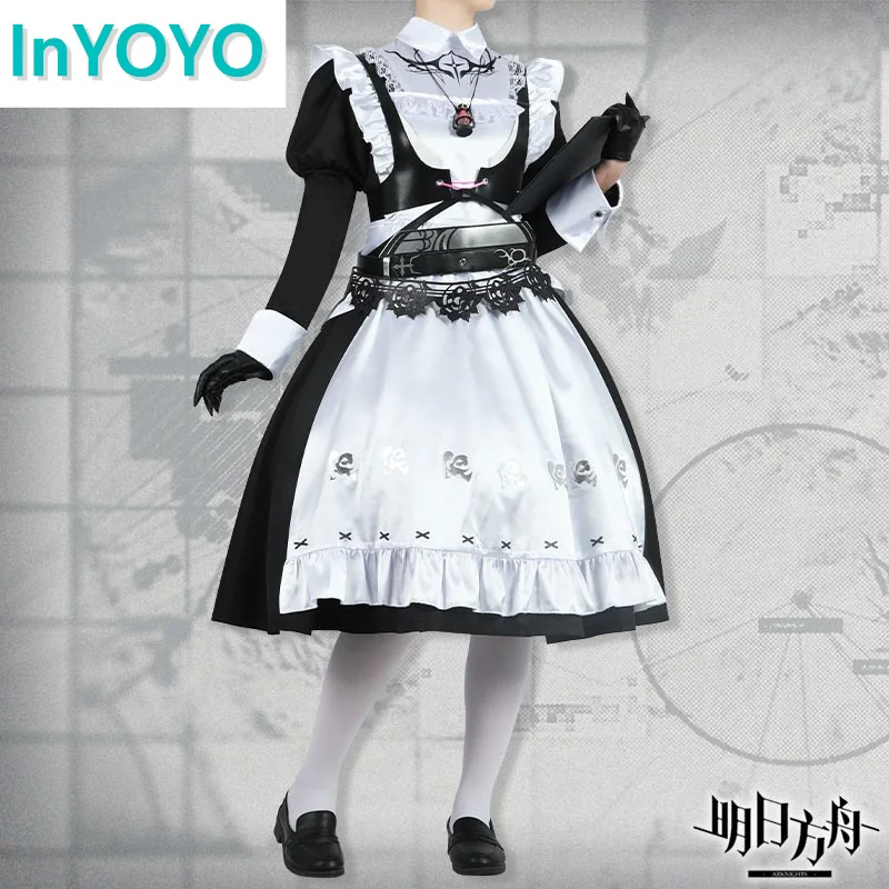 InYOYO Arknights Cosplay Irene Costume Game Suit 2023 AMBIENCE SYNESTHESIA Maid Uniform Dress Halloween Party Outfit S-3XL New