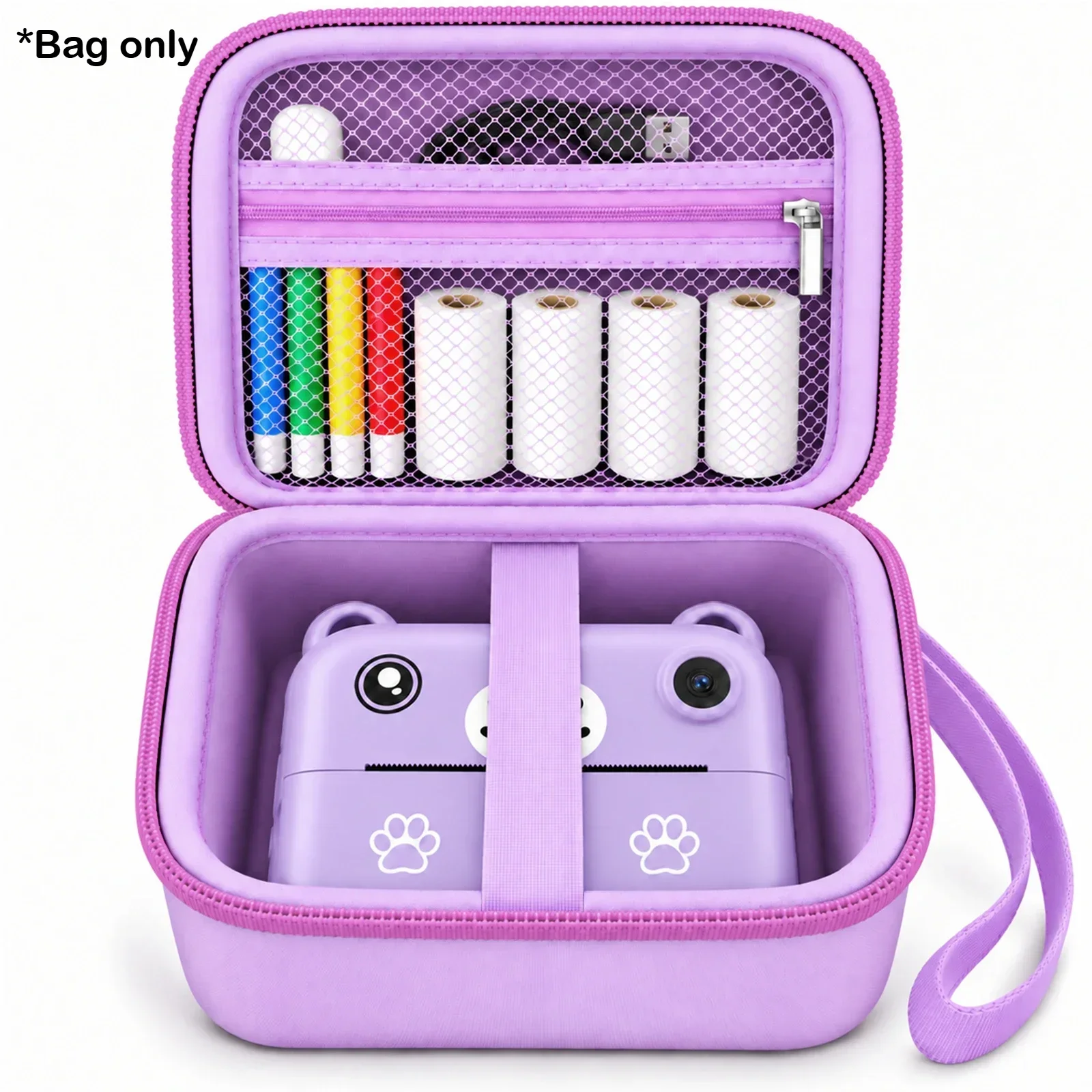 Digital Children Camera Storage Bag for Photography Instant Print Photo 1080P HD Video Recorder Mini Thermal Printer，Bag Only