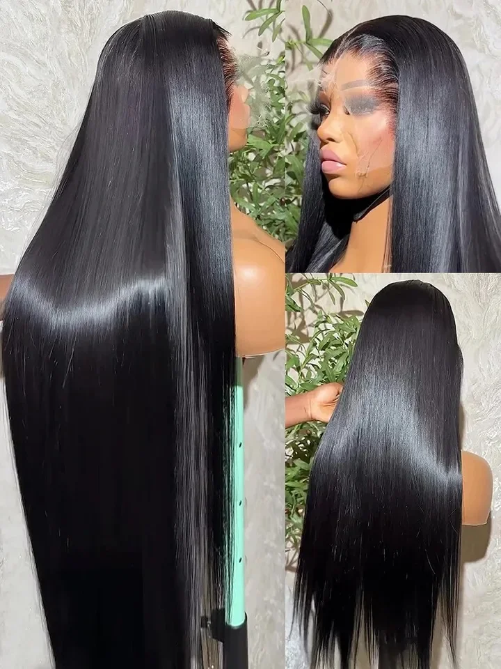 Wig Rambut Asli Brasil 200% High Density 36 40 Inch Bone Straight 13x6 HD Lace Front Wig 13x4 Lace Frontal Wig Pre Pluck