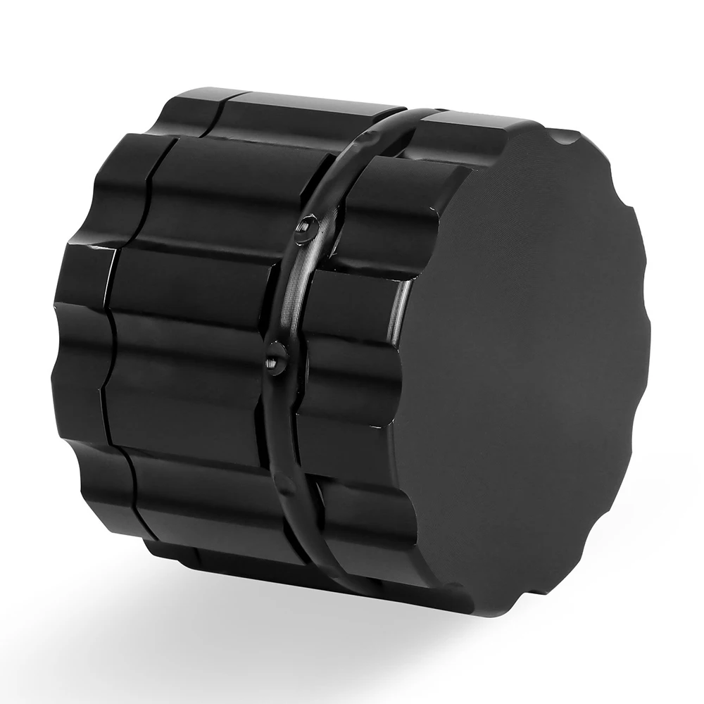 

Black Serrated Grinder 50mm 4-layer Aluminum Alloy Metal Crusher Herb Spice Grindering