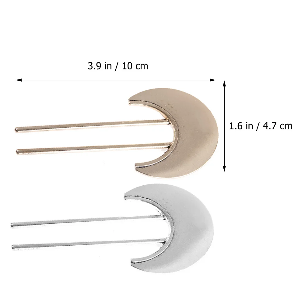 

2Pcs Hair Bun Stick Chinese Fan Shape Vintage Hair Fork Pin Women Hairpin for Office School Meetings Dates Banquets