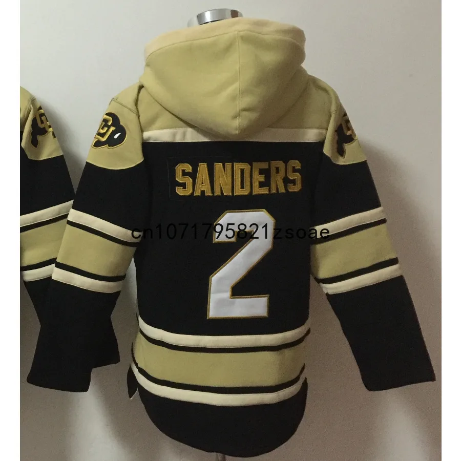 ترافيس هنتر جيرسي 12 كولورادو الأمريكية لكرة القدم هوديس 2 Shedeur ساندرز جيرسي البلوز جميع مخيط البلوز الولايات المتحدة S-3XL #1