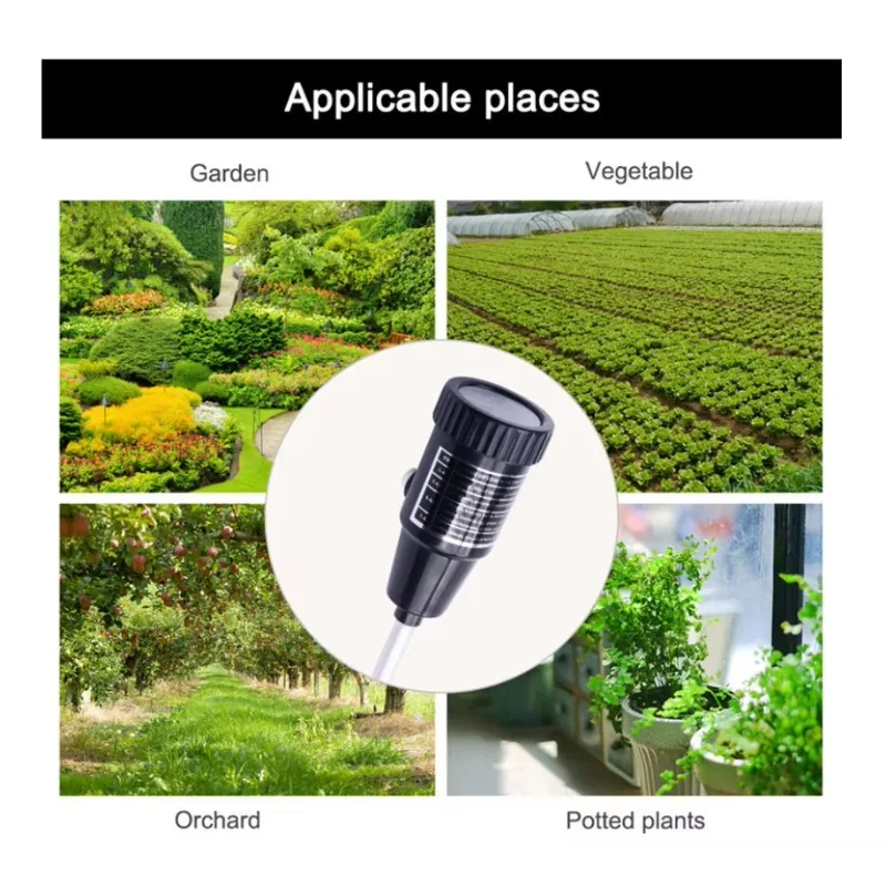 2 IN1 ハンドヘルドインスタントリーディングスクリーンロングタイプデジタル土壌PH水分センサー