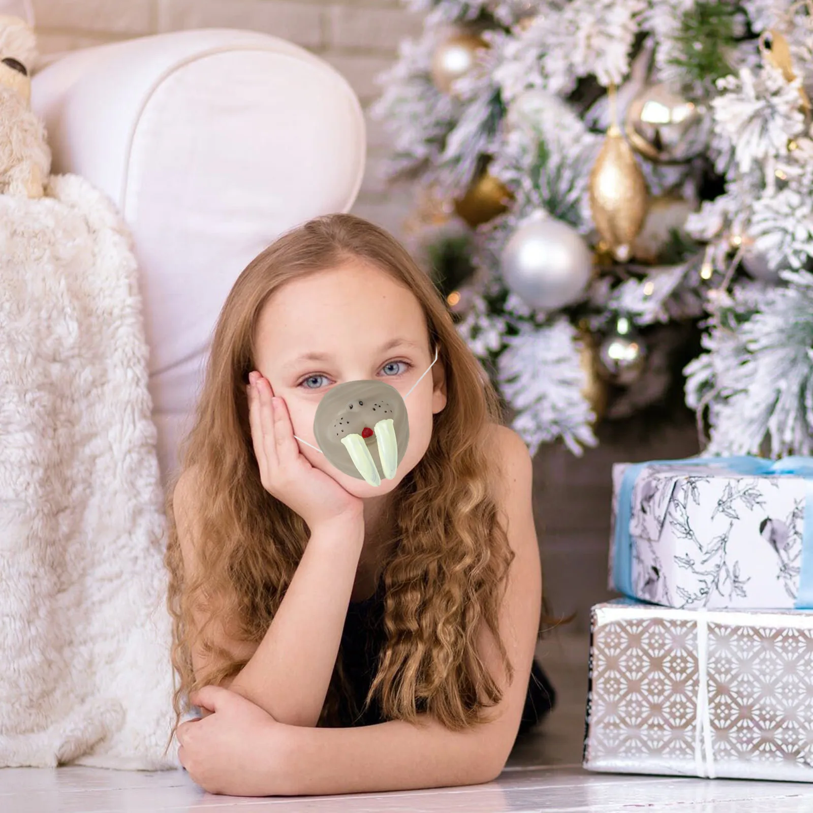 

Набор из 1 шт. маски-носов животных для косплея на Хэллоуин, забавный виниловый реквизит для вечеринок, имитация носов животных, аксессуары для косплея