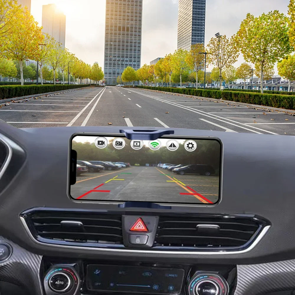 Cámara de respaldo inalámbrica WIFI cámara de visión trasera para coche WiFi cámara de respaldo IP67 impermeable LCD dispositivo de Monitor de marcha atrás inalámbrico