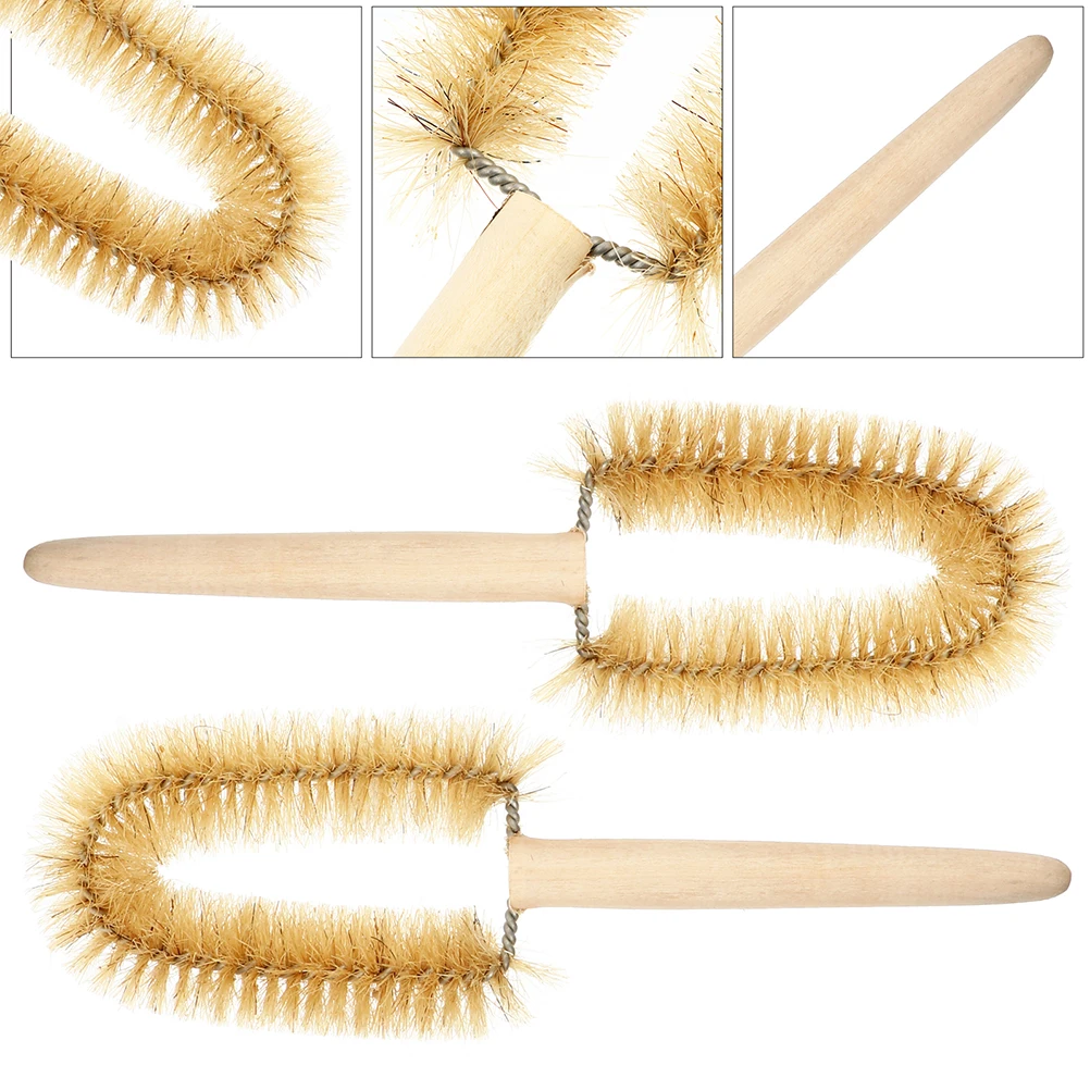 

5 Pcs Beaker Cleaning Brush Comfortable Helpful Multifunction Wooden Experiment Convenient