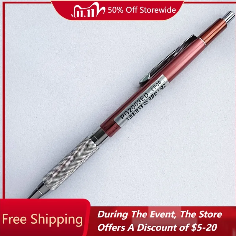 

PENTEL 1980-х годов цельнометаллический автоматический карандаш для рисования 0,3 мм красный пишущий рисунок школьный механический карандаш японские канцелярские принадлежности
