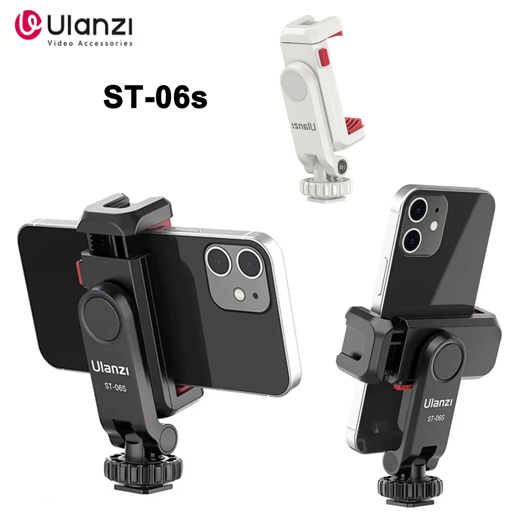 

Original Ulanzi ST-06S Vertical Phone Mount For DSLR Monitor Tripod Vlog Shooting