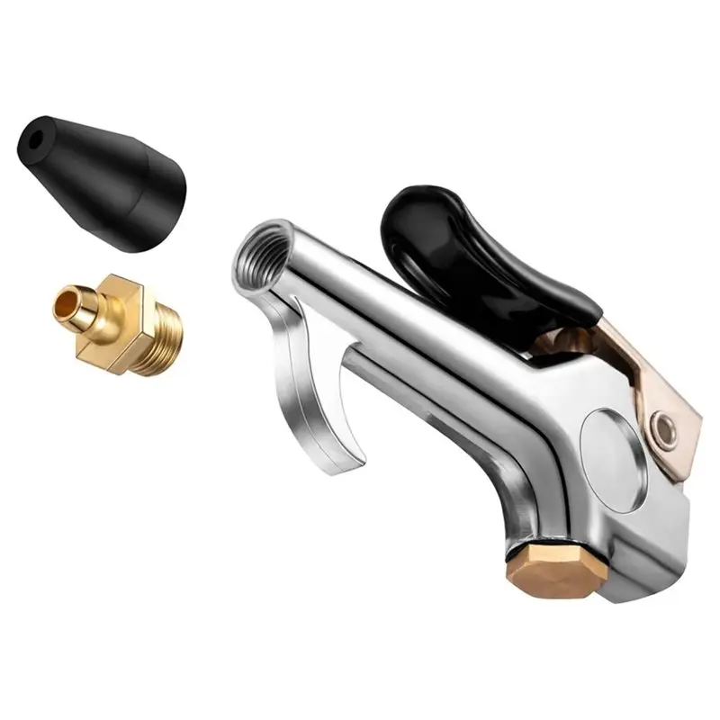 Air Blow Tools(8 Pcs), Adjustable Nozzle Blow Tool, Dust Blow Gun, Air Compressor Flow Nozzle Replacement Parts