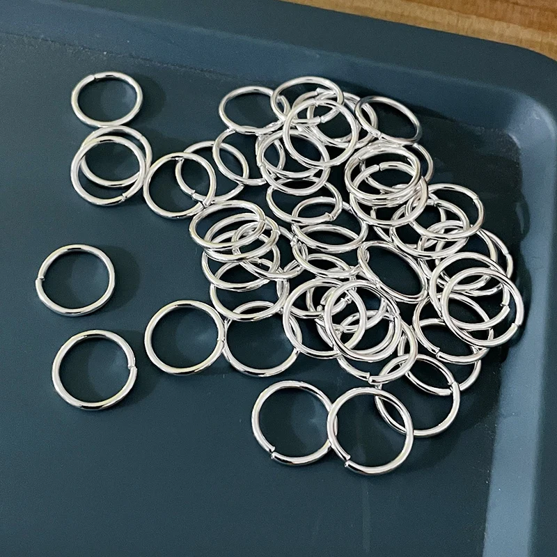 10-50Pcs 10-16mm Hair Rings Metal African Braid Dreadlocks Bead Hair Cuffs Dread Tube Charm Girls Hair Accessories Styling Tool