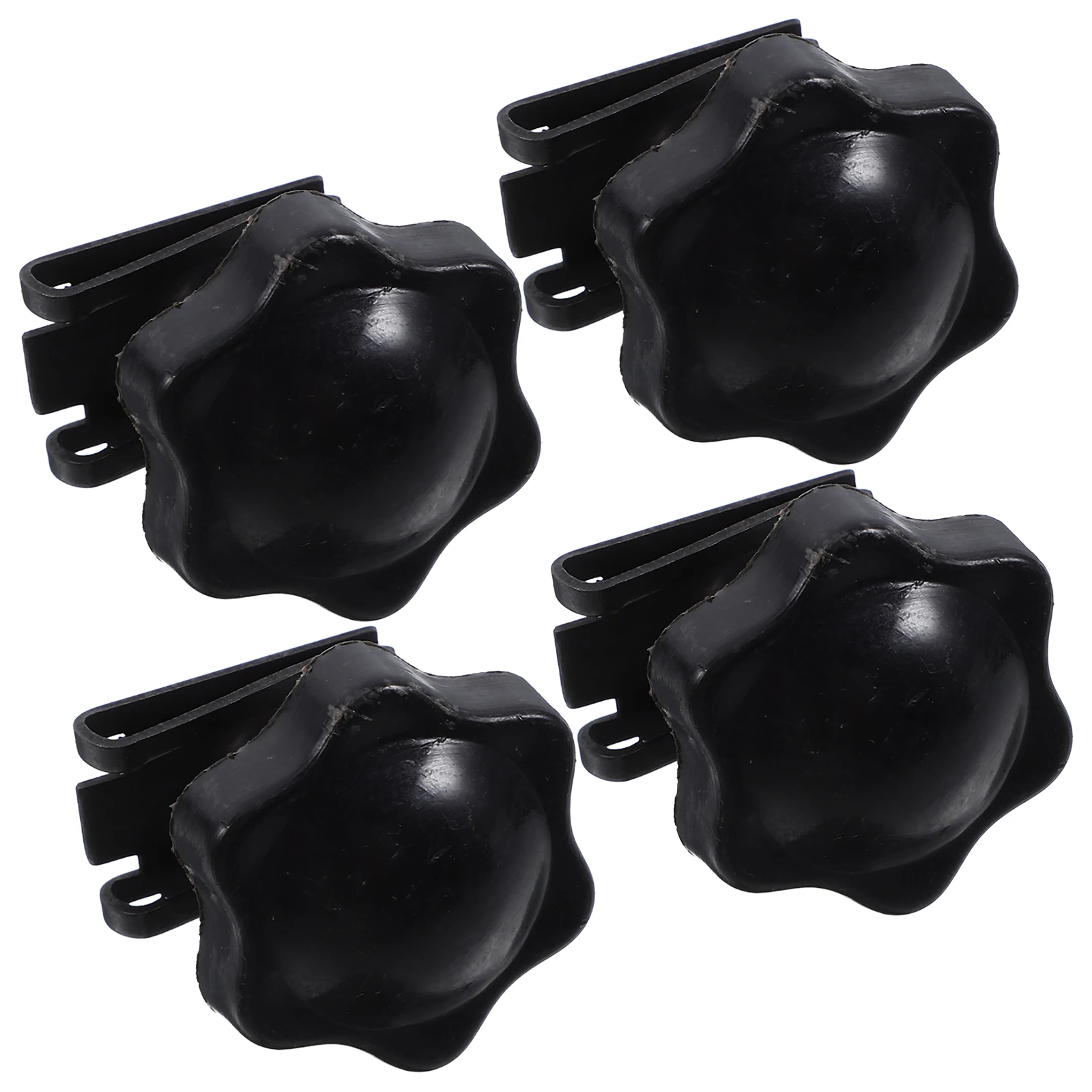 

4Pcs Motorcycle Saddlebag Screws Height Adjustable Knobs Steel PP Material Locking Star Plumb Mount Kit Luggage Rack Hardware