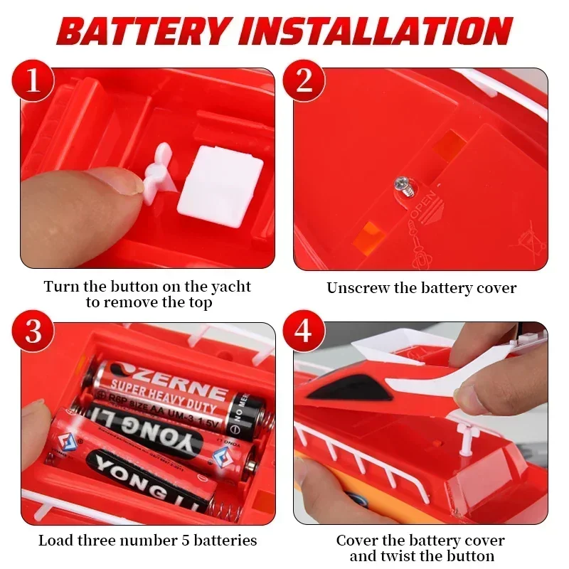 Velocidade rc barco navio rc barco barcos de controle remoto elétrico à prova dwaterproof água modelo navio vela brinquedos para crianças brinquedo