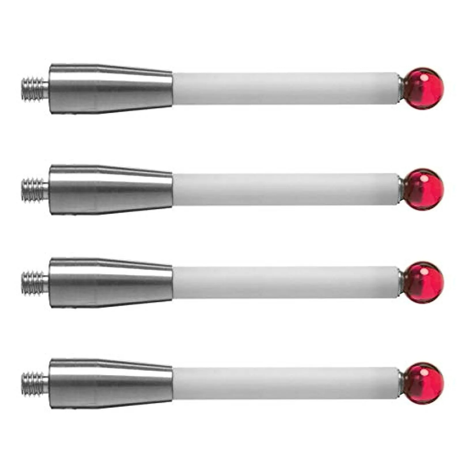 Red Cmm Probe Stylus Cmm Probe Stylus Straight Styli 6mm Diameter Ceramic Stem Gemstones For CMM Machine Tools