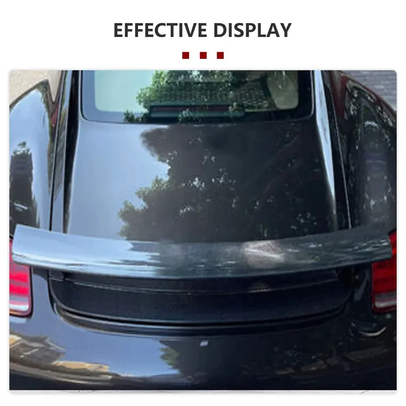 Carbon Fiber FRP Rear Trunk Wing Lip Anti-Scratch Sport Luxury 2 Door Coupe Exterior Upgrade Accessories