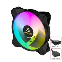 Antec-ventilador con cubierta de ordenador Ventoinha, ventilador RGB de 120mm con espacio ilimitado, ventilador de refrigeración de CPU PWM de 4 pines, 3 pines, 5v, 12cm