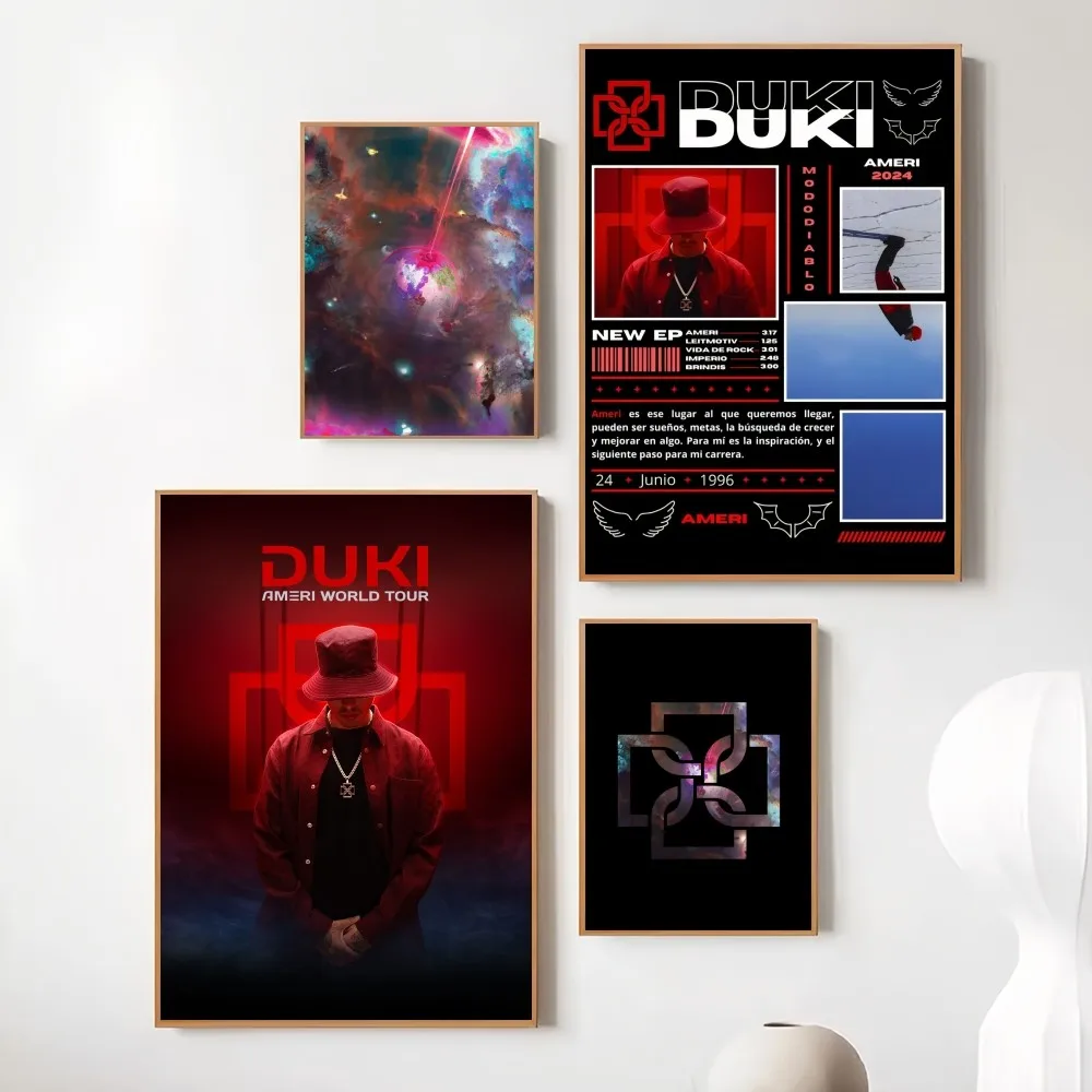 Hot Rapper D-Duki Ameri Poster Prints Wall Painting Bedroom Living Room Decoration Office Small