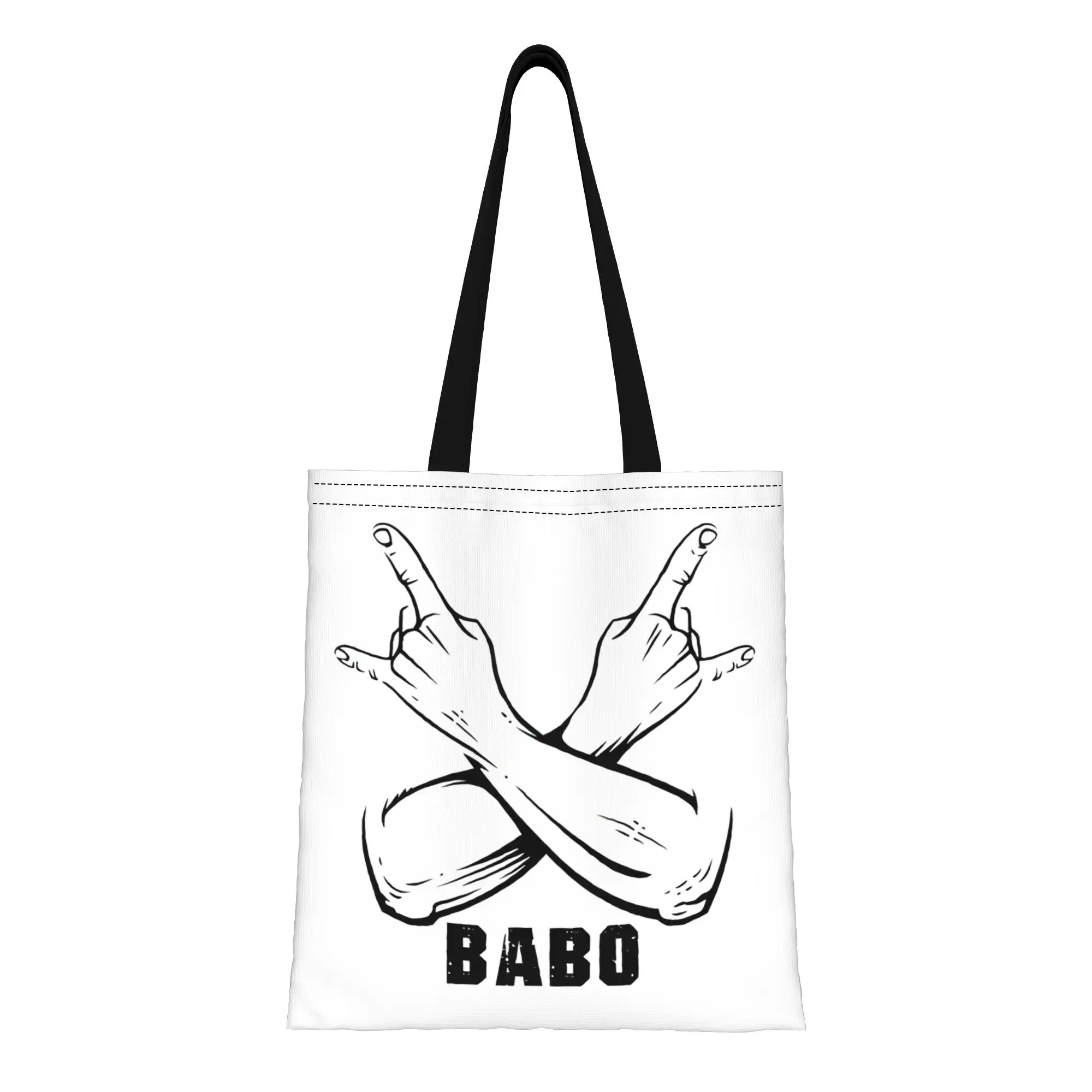 

Babo Great Idea Youth Day Canvas Woman Tote Bag for Shopping Travel Outdoor Heavy Duty Shoulder Handbag Teen Graduation gift