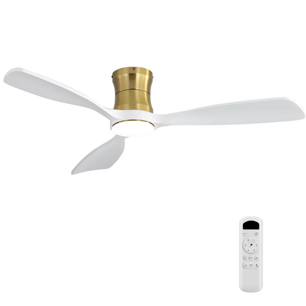 

48 Inch Ceiling Fan with Light, Reversible DC Motor, Dimmable Light with Memory Function,Perfect for Bedroom, Living Room