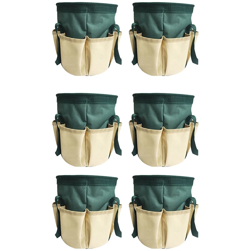 6 PCS Garden Leaves Storage Bag Life Debris Organizer Bag Garden Storage Bag Garden Pruning Kit (Green)