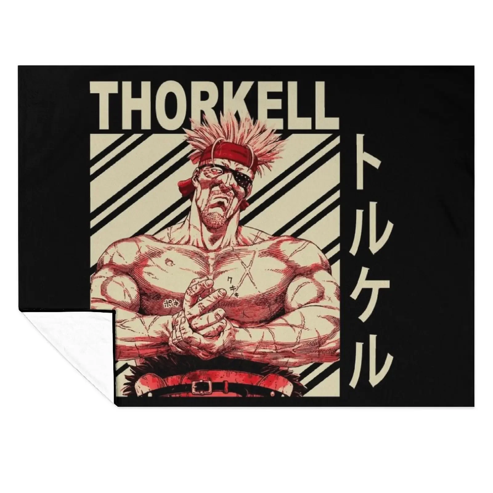 

Thorkell the Tall - Vintage Art Throw Blanket blankets and throws Decorative Throw Decoratives Picnic Blankets
