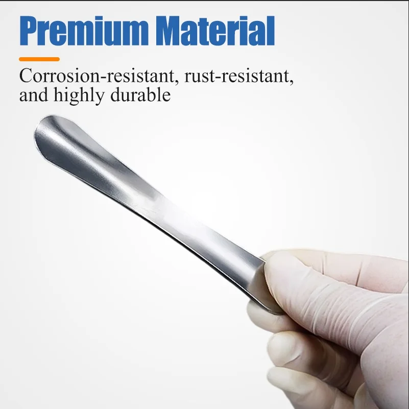 Tarsal plaatbeschermer, roestvrij staal/titaniumlegering vierkante/ronde kop 10 cm/11 cm, glad braamvrij voor ooglidchirurgie