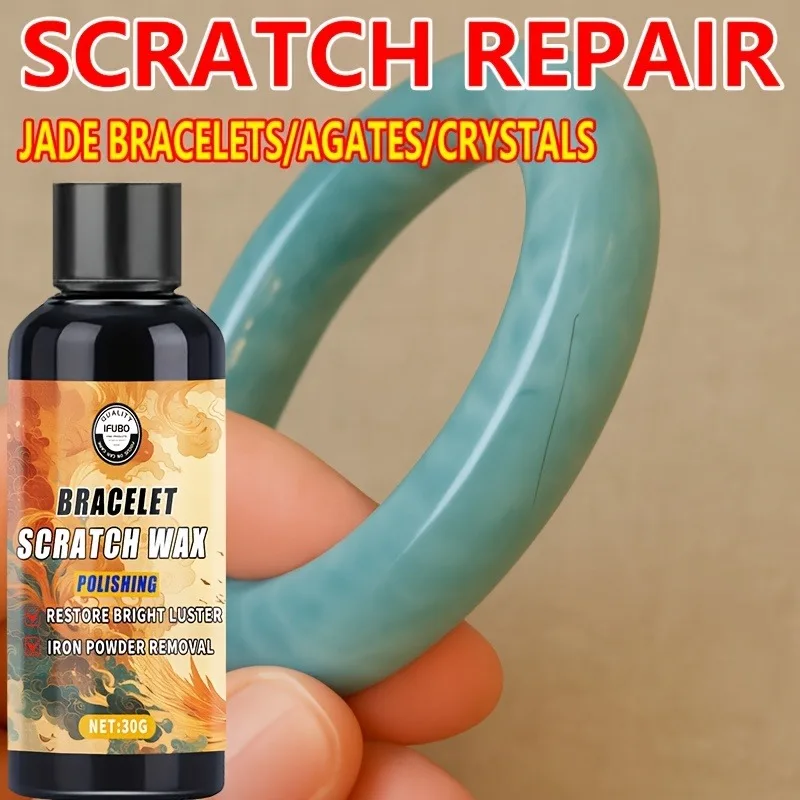 

Artificial Jade Scratch Remover Paste: Polishes for Mirror Finish, Ideal for Jade Bracelets, Carvings & Surfaces