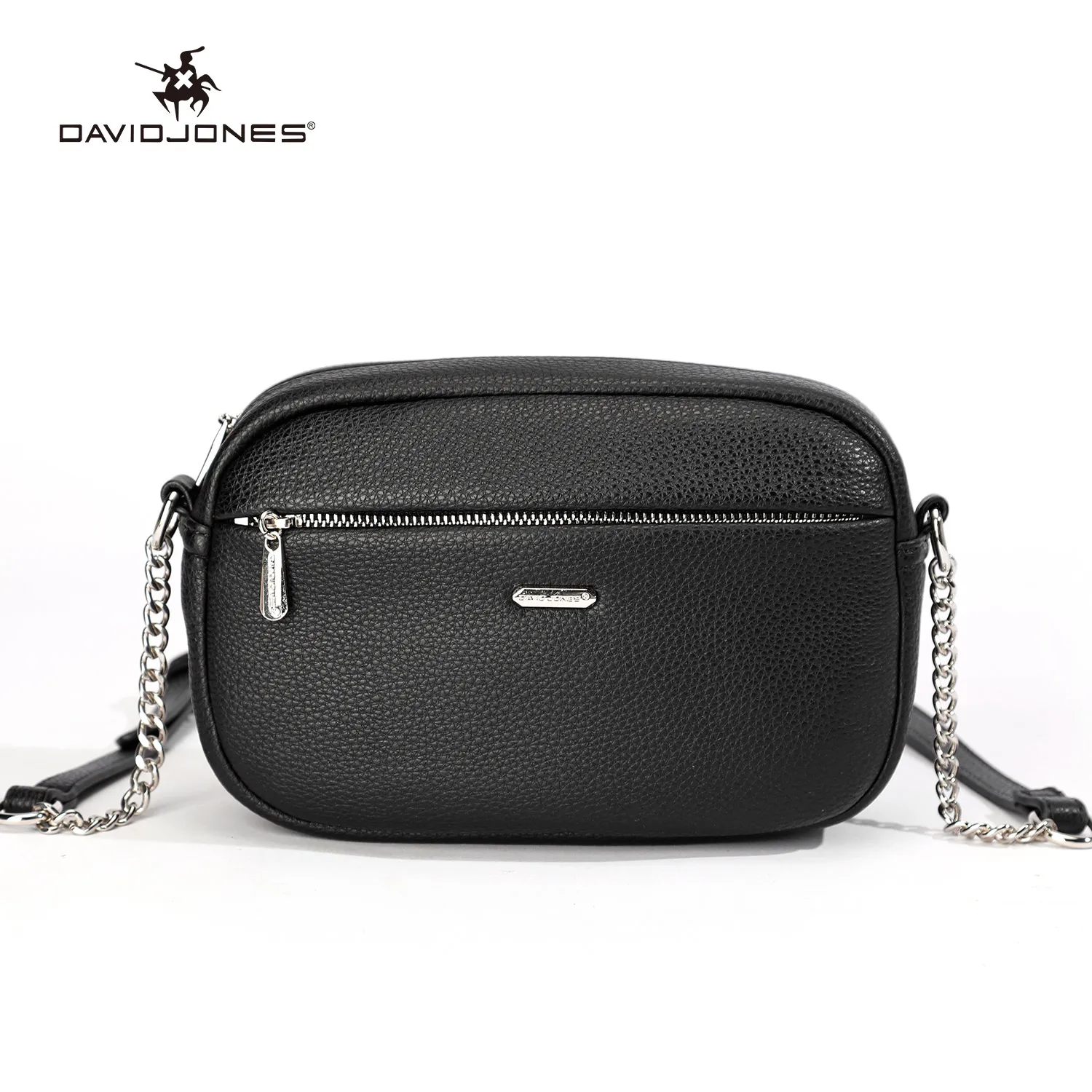 New 2024 David Jones Paris Women Shoulder Bag PU Leather Female Crossbody Bag Small Lady Handbag Travel Business Commuter Bags