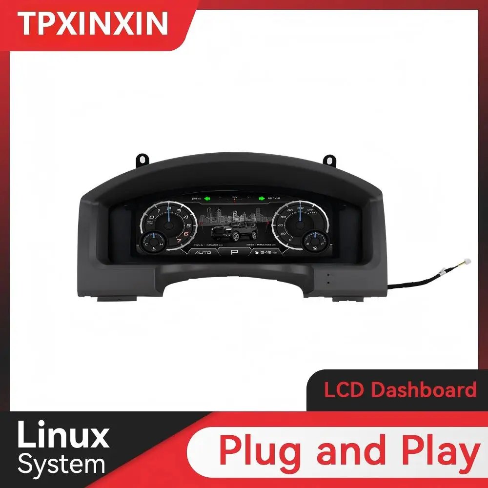 12.3 inch Screen Digital Dashboard For Toyota land Cruiser 200 LC200 2008 - 2020 LCD Gauges Instrument Car Cluster Speedometer