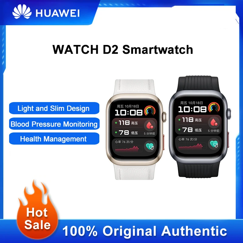 Huawei WATCH D2 Smartwatch 1.82 Inch AMOLED All-Round Health Management Women Men Sport Bracelet Blood Pressure Monitoring