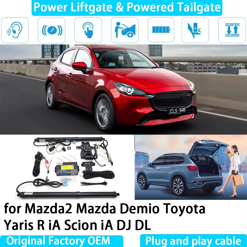 for Mazda2 Mazda Demio Toyota Yaris R iA Scion iA DJ DL Automatic Electric Power Liftgate Powered Tailgate Strut Tail Gate Lift