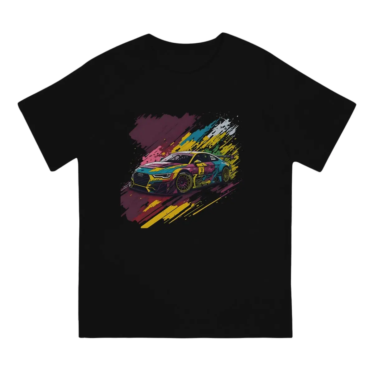 Vintage Audi TT DTM Race Car Tuning Modified T-Shirts Men O Neck Cotton T Shirt DTM Short Sleeve Tee Shirt 6XL Clothing