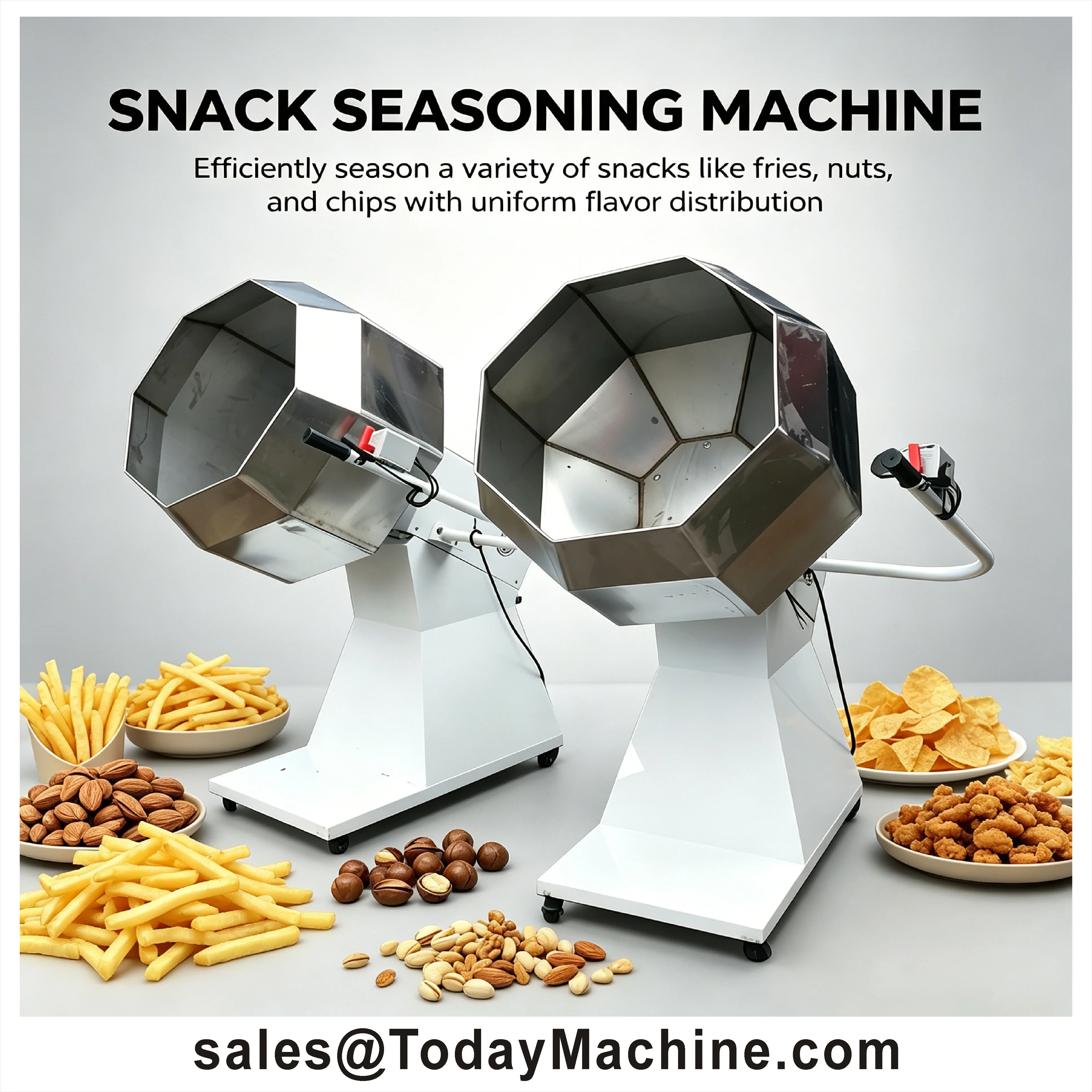Snack Food Flavoring Machine/Multifunction Candy Coated Machine Peanut Octagonal Seasoning Mixer