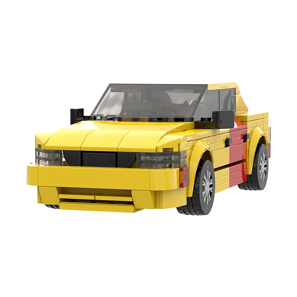 

Gobricks MOC 1988 Suzuki Esteem Car Building Block Movies Lawyer Yellow Car Bricks Model Set Educational Toys Kids Birthday Gift